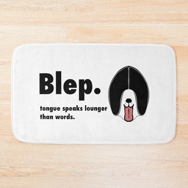 Item preview, Minimalist drawing of a dog's face sticking out its tongue with text designed and sold by nongsao4.