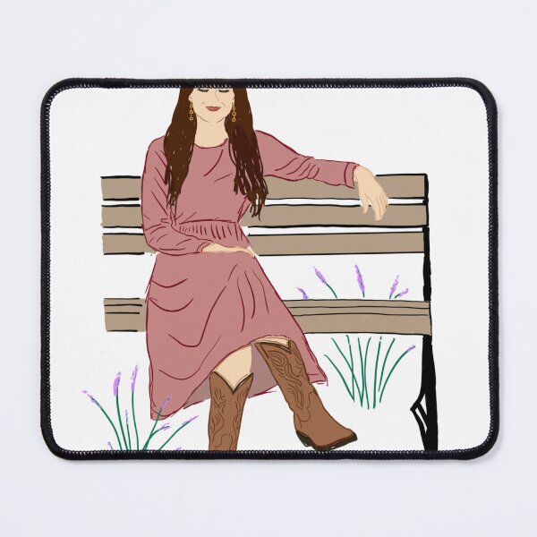 Item preview, Cowboy Boot Queen Sitting on Bench designed and sold by MidwestRoyalty.