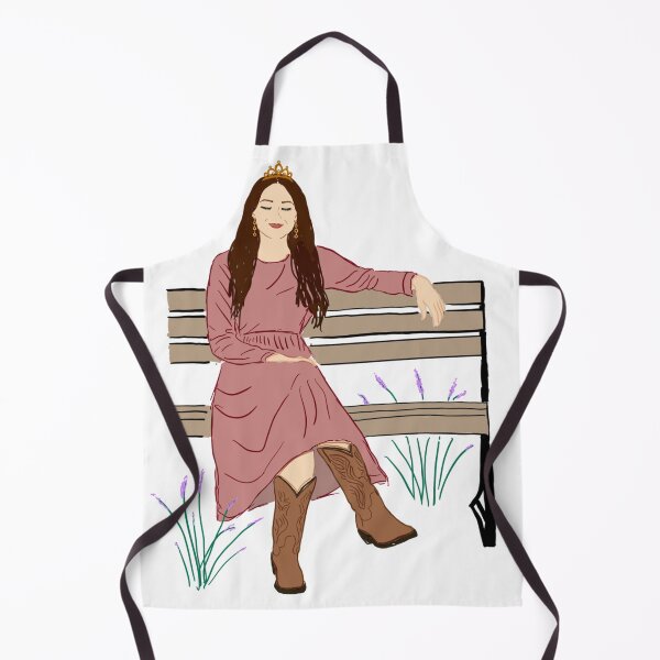 Item preview, Cowboy Boot Queen Sitting on Bench designed and sold by MidwestRoyalty.
