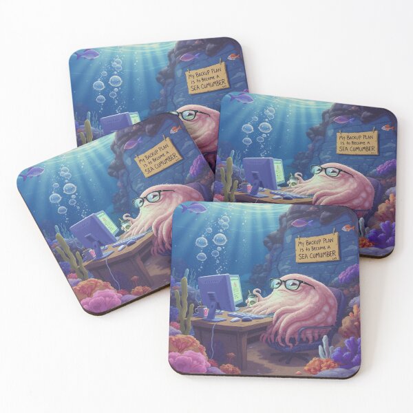 Item preview, My Backup Plan Is to Become a Sea Cucumber – Existential Humor designed and sold by TooStylishToFunction.