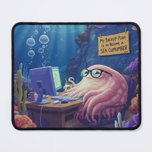 Item preview, My Backup Plan Is to Become a Sea Cucumber – Existential Humor designed and sold by TooStylishToFunction.