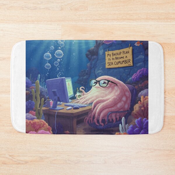 Item preview, My Backup Plan Is to Become a Sea Cucumber – Existential Humor designed and sold by TooStylishToFunction.