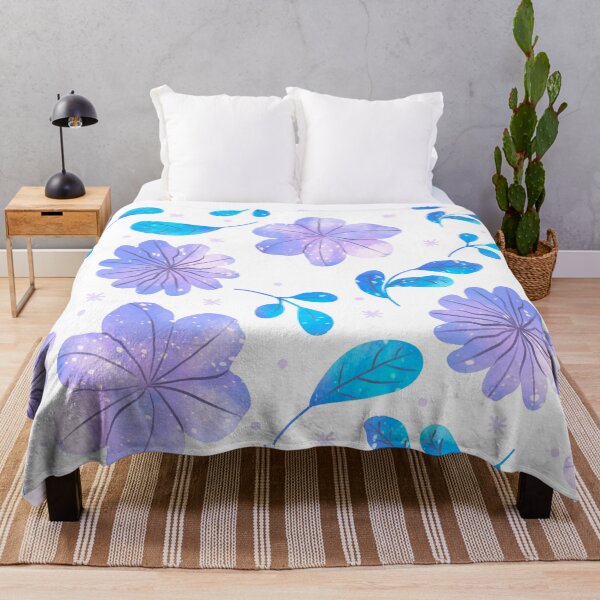 Item preview, Mystical Purple Blooms and Blue Leaves designed and sold by Josinta.
