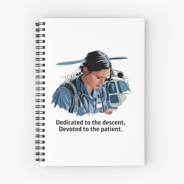 Item preview, Dedicated to the Descent Devoted to the Patient – Flight Nurse designed and sold by CuteDesignables.