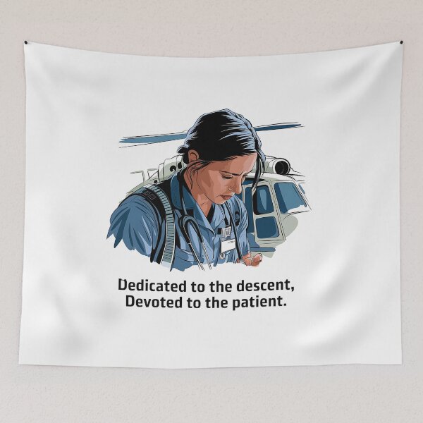 Item preview, Dedicated to the Descent Devoted to the Patient – Flight Nurse designed and sold by CuteDesignables.