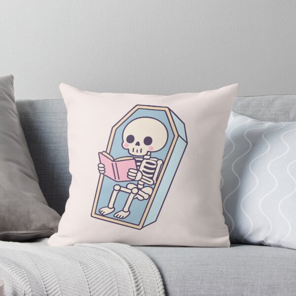 Item preview, Cozy Skeleton Reading Book Bookish designed and sold by pixeptional.
