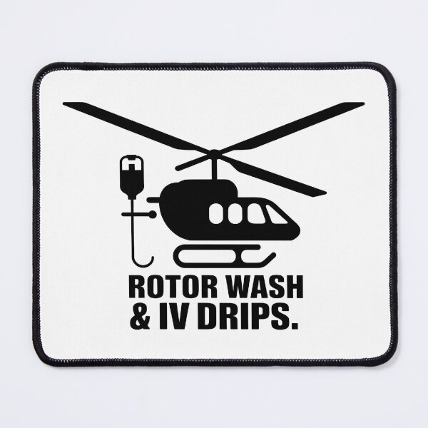 Item preview, Rotor Wash and IV Drips – Funny Flight Nurse Helicopter  designed and sold by CuteDesignables.