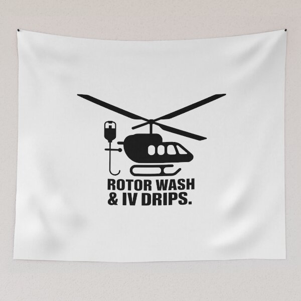 Item preview, Rotor Wash and IV Drips – Funny Flight Nurse Helicopter  designed and sold by CuteDesignables.