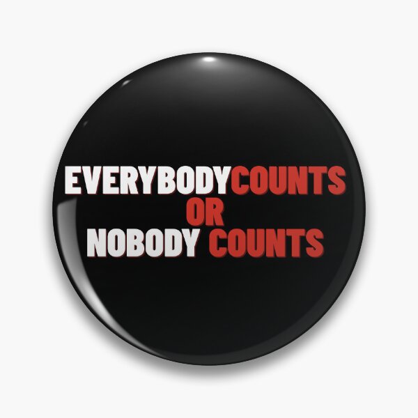 Item preview, EveryBody Counts or Nobody Counts  designed and sold by PatternDesign91.