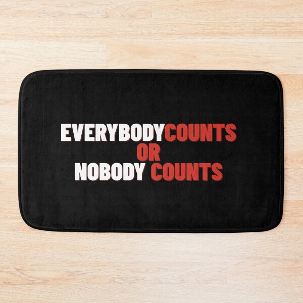 Item preview, EveryBody Counts or Nobody Counts  designed and sold by PatternDesign91.