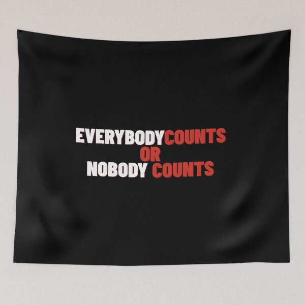 Item preview, EveryBody Counts or Nobody Counts  designed and sold by PatternDesign91.