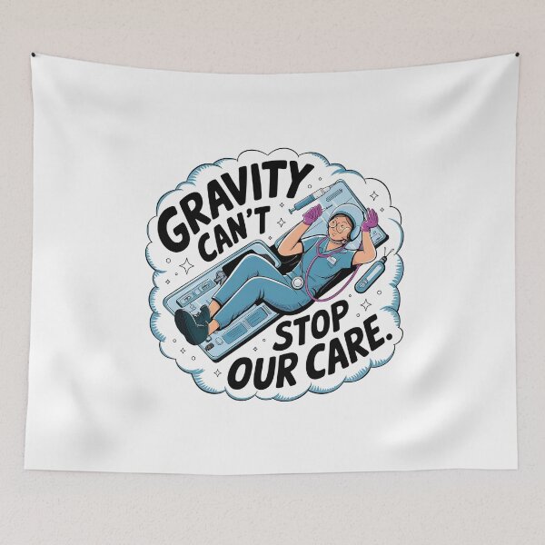 Item preview, Gravity Can’t Stop Our Care – Flight Nurse Air Medical designed and sold by CuteDesignables.