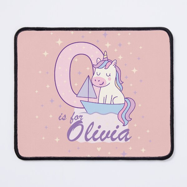 Item preview, O is for Olivia – Unicorn Alphabet Poster for Kids Room designed and sold by FilizDesigner.