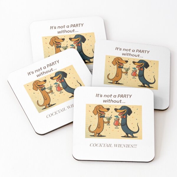 Item preview, Wiener Dog Party Humor designed and sold by Mischief Designs.