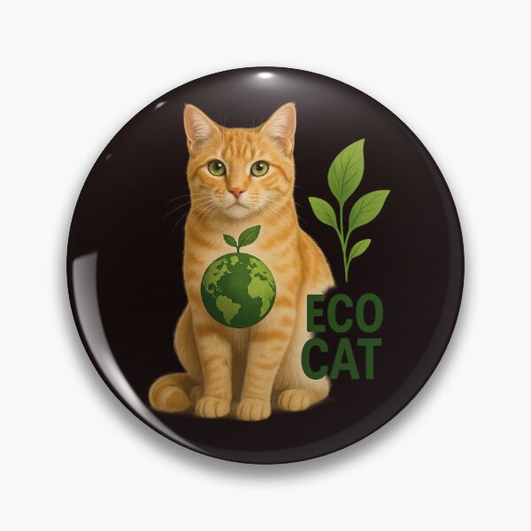 Item preview, Eco Cat – Realistic Orange Tabby with an Ecological Message designed and sold by Tadeusz1.