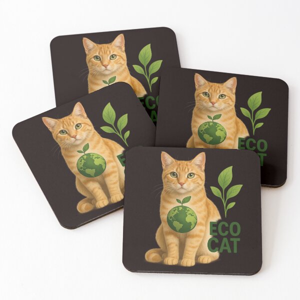 Item preview, Eco Cat – Realistic Orange Tabby with an Ecological Message designed and sold by Tadeusz1.