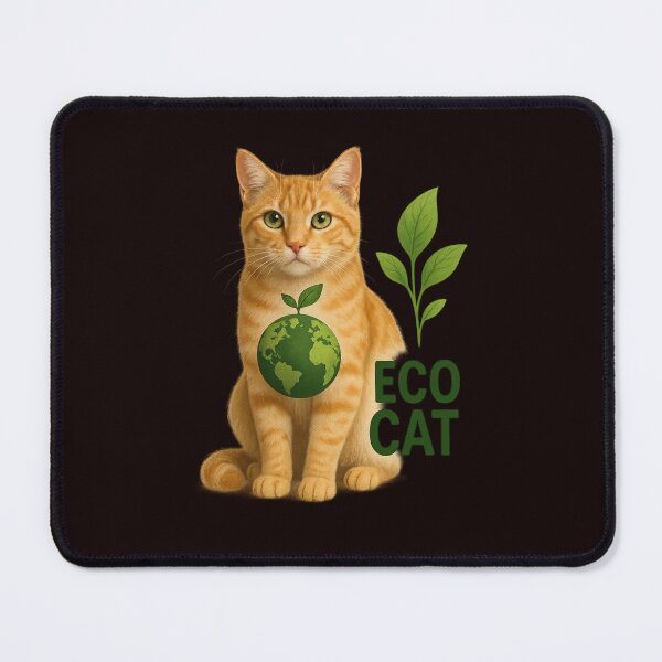 Item preview, Eco Cat – Realistic Orange Tabby with an Ecological Message designed and sold by Tadeusz1.