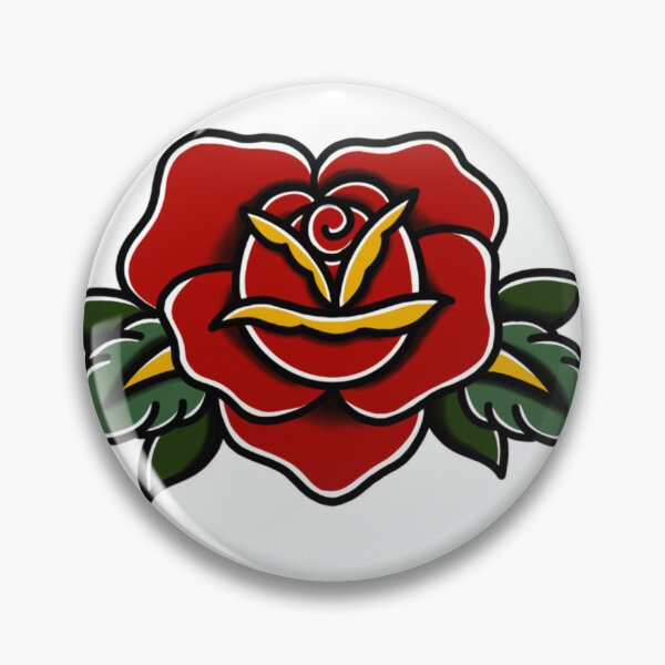 Item preview, American Traditional Heart Shaped Rose designed and sold by glassego.