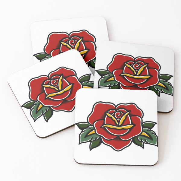 Item preview, American Traditional Heart Shaped Rose designed and sold by glassego.