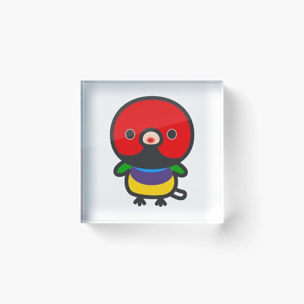 Item preview, Red-headed Gouldian finch designed and sold by INKOYADO.