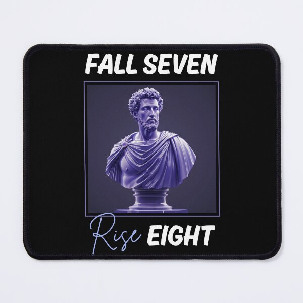 Item preview, Fall Seven, Rise Eight - Marcus Aurelius Blue Tanzanite Crystal Stoic Sculpture designed and sold by LexaArtworks.