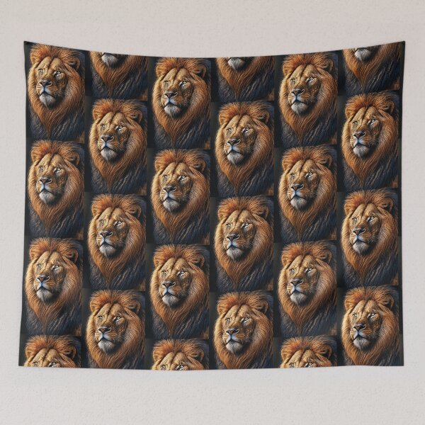 Item preview, Face of a proud lion, fixed and clear gaze designed and sold by Marcu Ioachim.