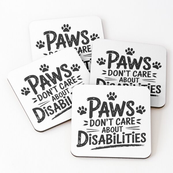 Item preview, Paws Don’t Care About Disabilities – Special Needs Pet Adoption designed and sold by CuteDesignables.
