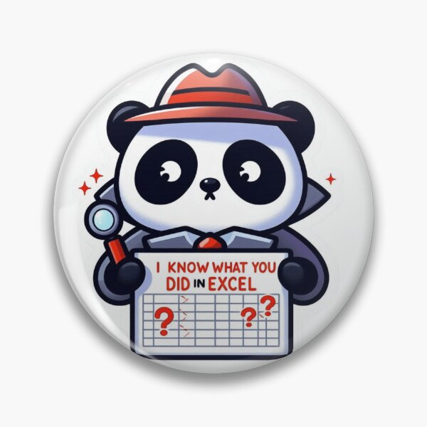 Item preview, Detective Panda – Excel Secrets Sticker designed and sold by Dooodloo.
