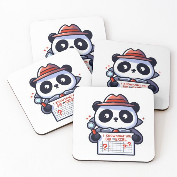 Item preview, Detective Panda – Excel Secrets Sticker designed and sold by Dooodloo.