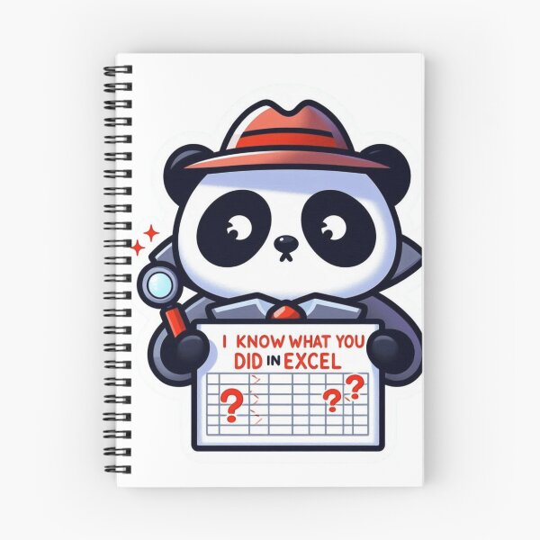 Item preview, Detective Panda – Excel Secrets Sticker designed and sold by Dooodloo.