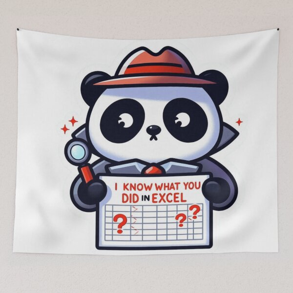 Item preview, Detective Panda – Excel Secrets Sticker designed and sold by Dooodloo.