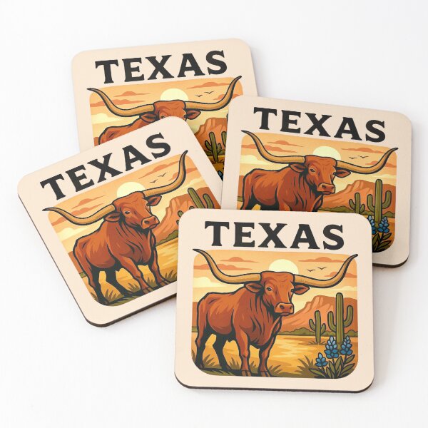 Item preview, Texas Longhorn - Western Pride & Sunset Plains designed and sold by Myra365Art.