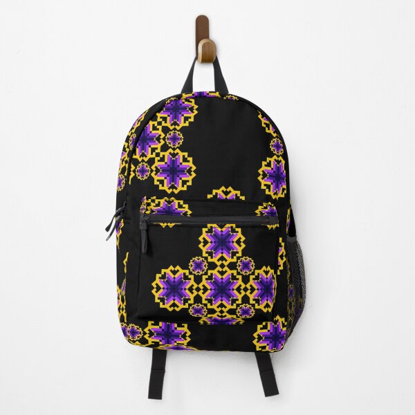 Item preview, Amethyst & Goldenrod Pixel Ethnic Seamless Pattern designed and sold by Khwanchai.