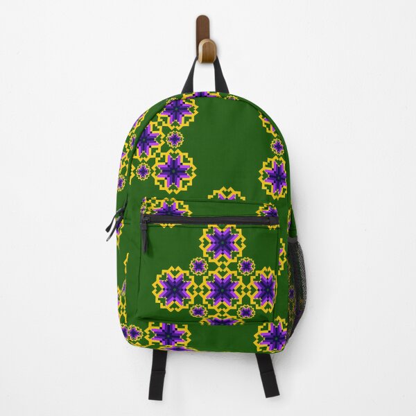 Item preview, Emerald & Amethyst Pixel Ethnic Seamless Pattern designed and sold by Khwanchai.