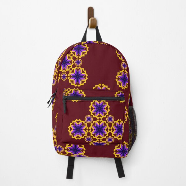 Item preview, Burgundy & Amethyst Pixel Ethnic Seamless Pattern designed and sold by Khwanchai.