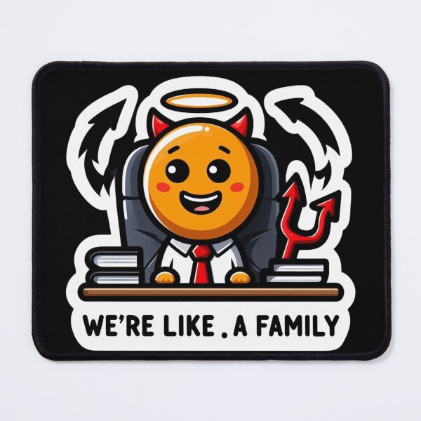 Item preview, “We’re Like a Family” HR Sticker designed and sold by Dooodloo.