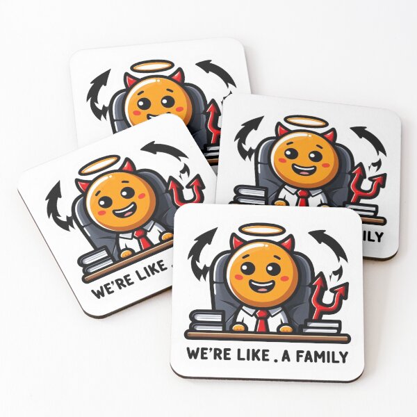 Item preview, “We’re Like a Family” HR Sticker designed and sold by Dooodloo.
