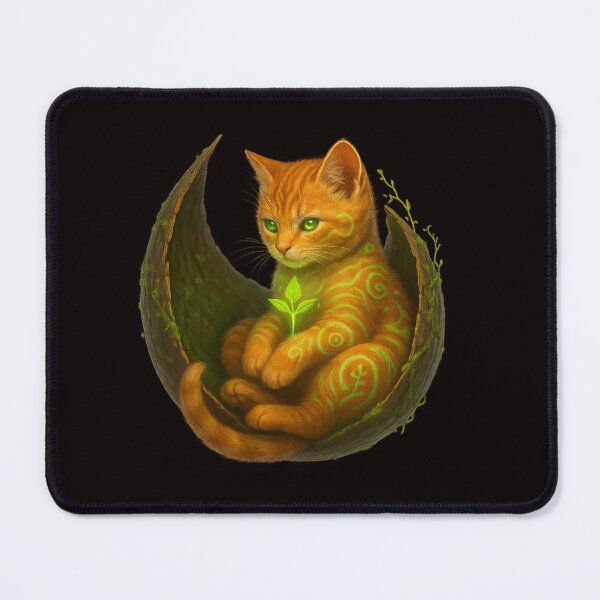 Item preview, Seed of the Wild – Spirit Kitten of the Earth designed and sold by Tadeusz1.