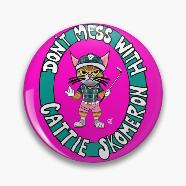 Item preview, Cattie Skomeron the angry feline golfer designed and sold by diDprojects.