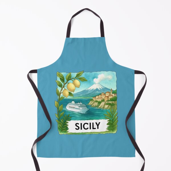 Item preview, Sicily, Italy - Coastal Cliffside designed and sold by Myra365Art.
