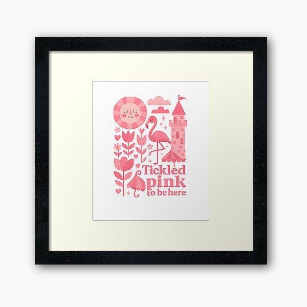 Aperçu de l'œuvre Je suis ravie d'être ici – Impression artistique fantaisiste pour chambre d'enfant créée et vendue par Zippitydodads.