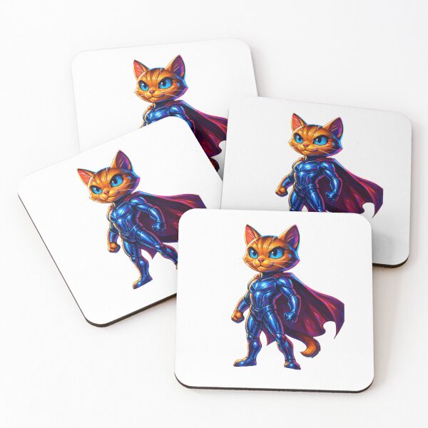 Item preview, Superhero Cat – Brave Feline Defender designed and sold by Cypher-Shop.