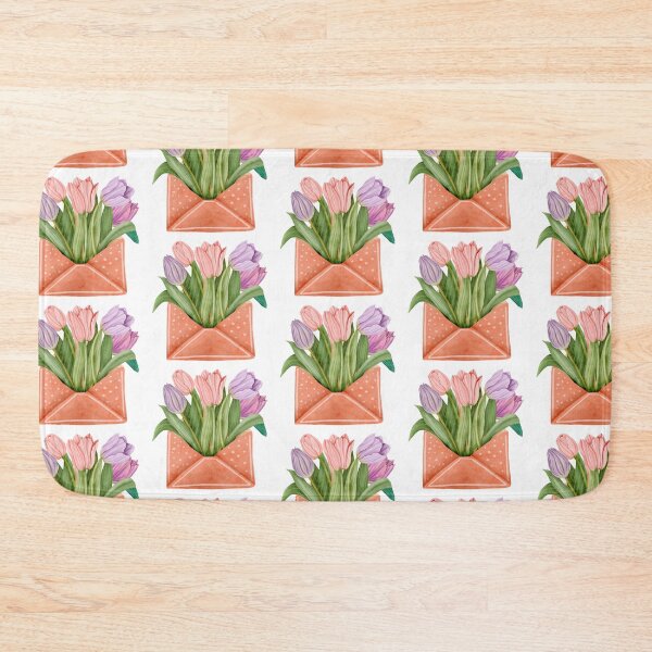 Item preview, Tulips in an Envelope - Minimalist Design, Matte, Simple, Subtle, Minimal, Beauty, Elegance , Quiet, Clean, Pretty, and Calm  designed and sold by erkabees.