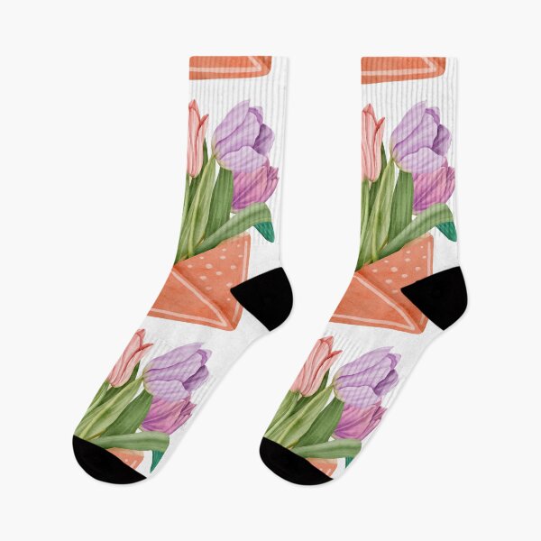 Item preview, Tulips in an Envelope - Minimalist Design, Matte, Simple, Subtle, Minimal, Beauty, Elegance , Quiet, Clean, Pretty, and Calm  designed and sold by erkabees.