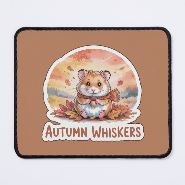 Item preview, Autumn Whiskers – Cute Hamster Fall Sticker in Watercolor Style designed and sold by Nuist25.