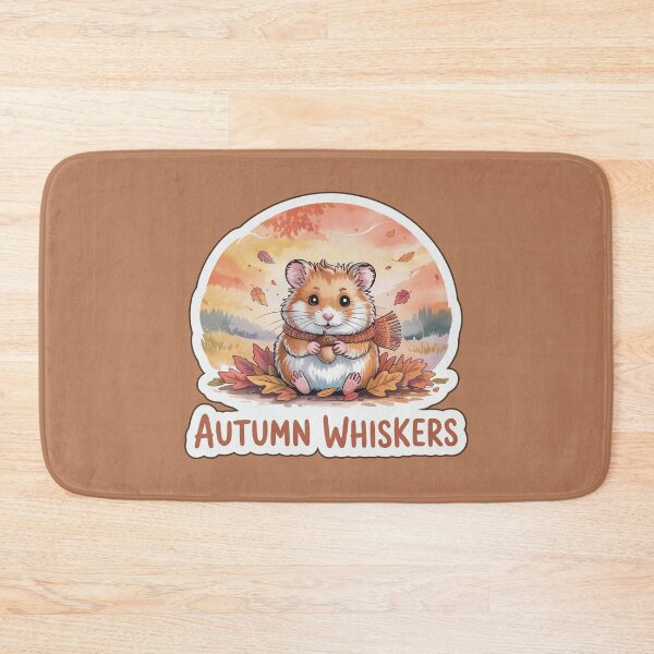 Item preview, Autumn Whiskers – Cute Hamster Fall Sticker in Watercolor Style designed and sold by Nuist25.