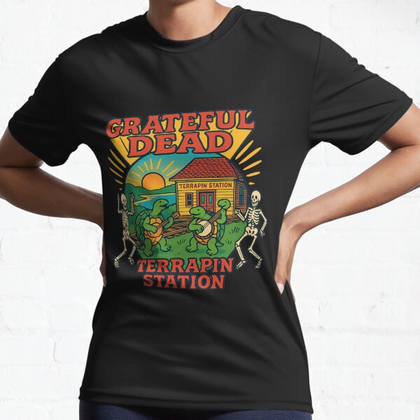 Item preview, Grateful Dead Terrapin Station Retro Psychedelische Tanzende Skelette Kunst designed and sold by dahayeniyim.