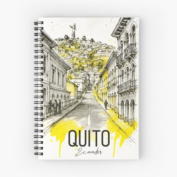Item preview, Quito Ecuador – Colonial Streets and Virgin View designed and sold by AtuqStudio.