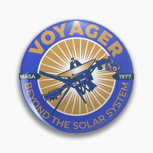 Item preview, Voyager. NASA 1977. Beyond the Solar System. Commemorative Badge designed and sold by BGALAXY.