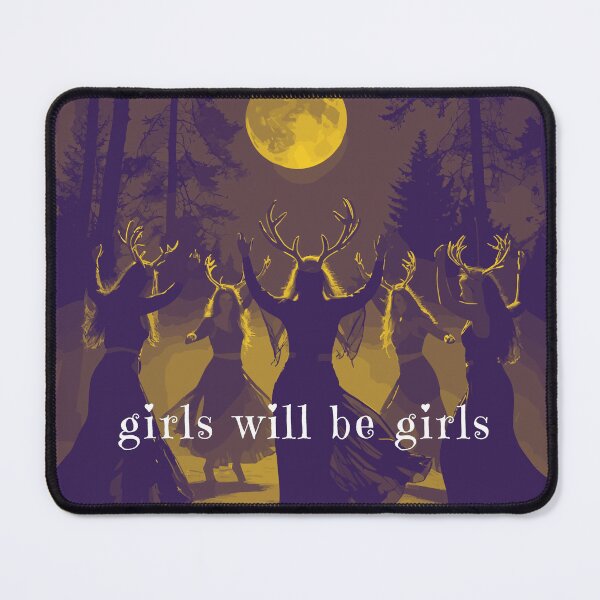 Item preview, Girls Will Be Girls - full moon witch circle ladies night in the woods designed and sold by RabbitHoleThings.